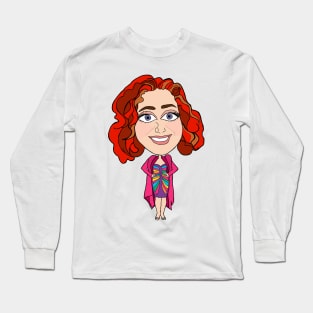 TCW in Svetlana Dress drawn by Dana Whissen Long Sleeve T-Shirt